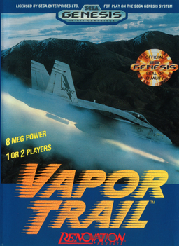 Vapor Trail: Hyper Offence Formation box art for Sega Genesis
